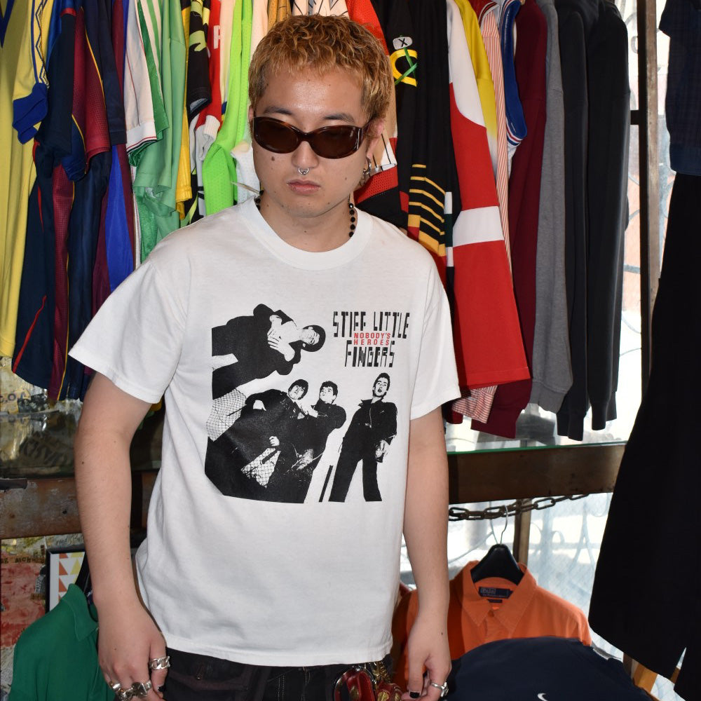 90's~ STIFF LITTLE FINGERS “Nobody’s Heroes” パンク ロックTシャツ 260508H