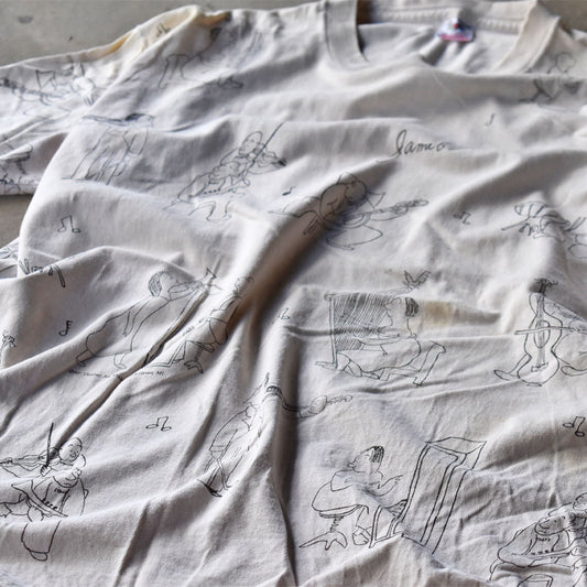 90’s Thurber Artworks AOP! アート Tシャツ USA製 240721