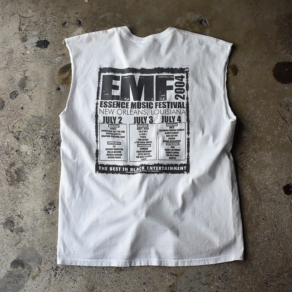 Y2K Essence Music Festival “2004” ノースリーブ フェス Tシャツ 250807H
