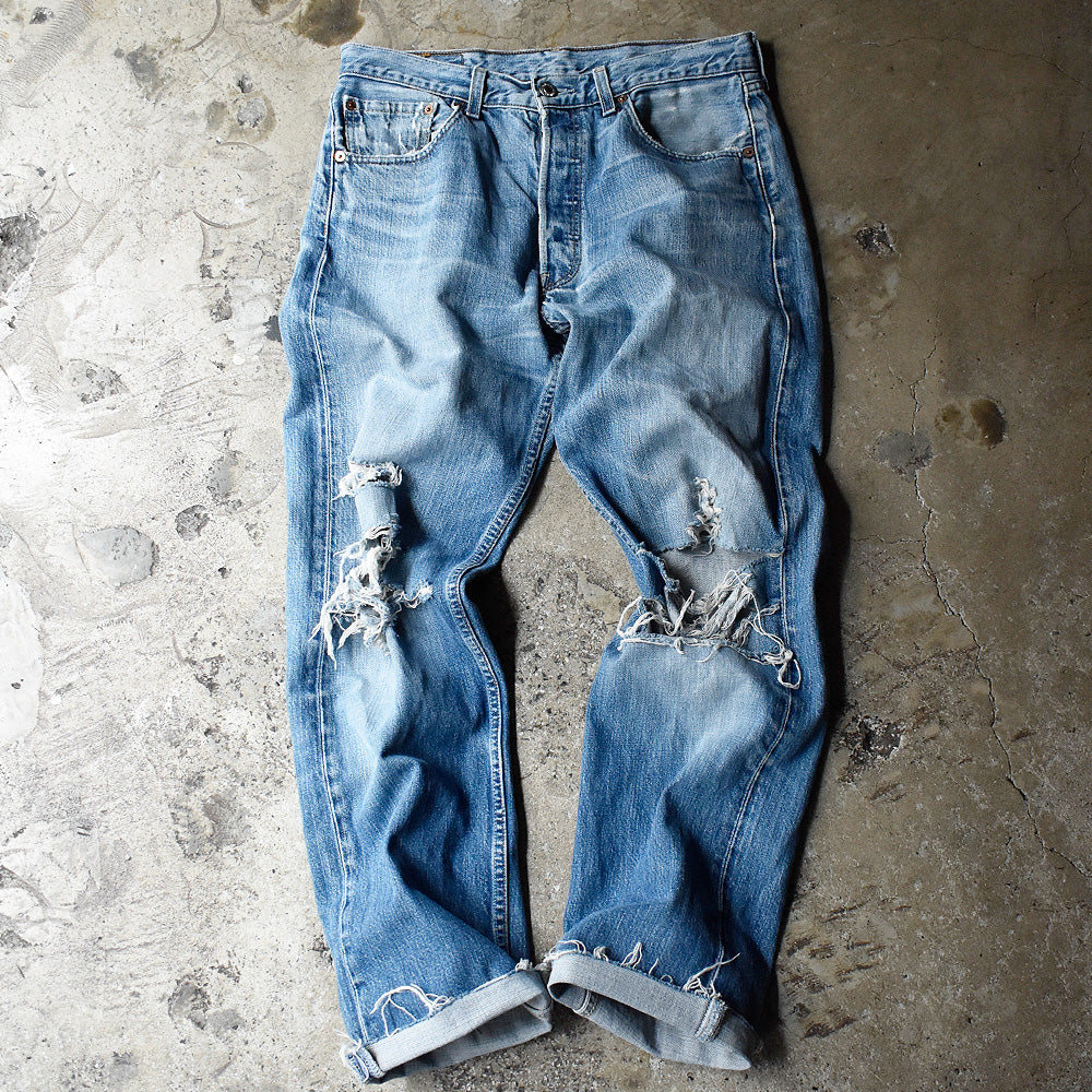 リーバイス 501 ダメージ デニムパンツ 2002年 トルコ製 古着