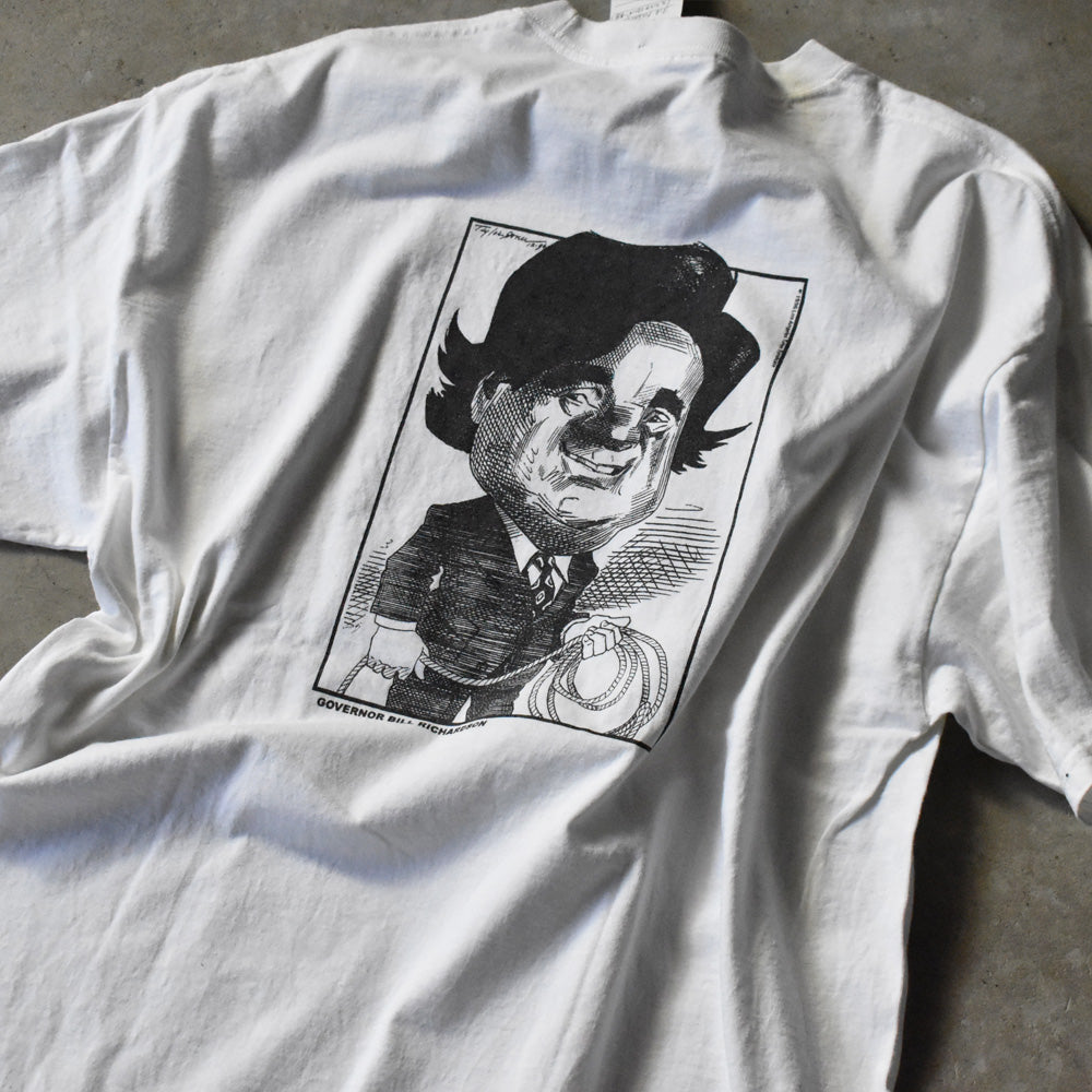 90’s “Bill Richardson” 政治家 メッセージ Tシャツ 241107