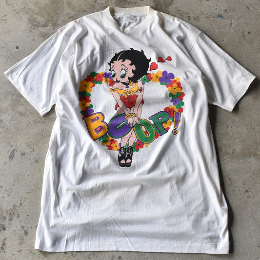 80-90's Betty Boop ”BOOP!” 海外アニメ キャラ Tシャツ 230815H