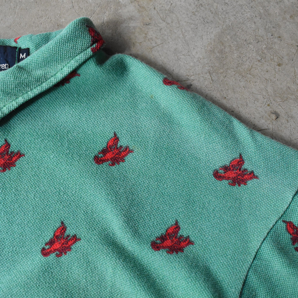 80's Polo Ralph Lauren ロブスタープリント ポロシャツ USA製 250601