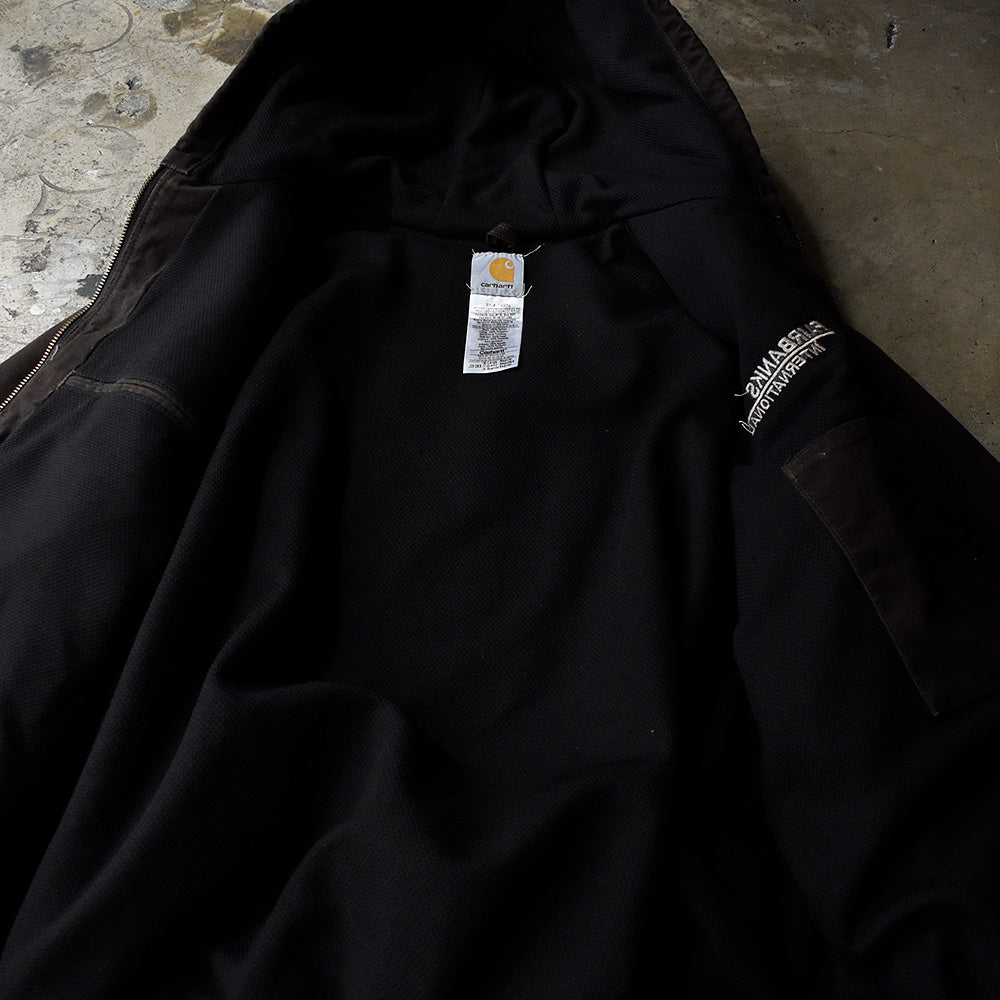 Y2K 刺繡！ Carhartt アクティブパーカー メッシュライナー 230922H