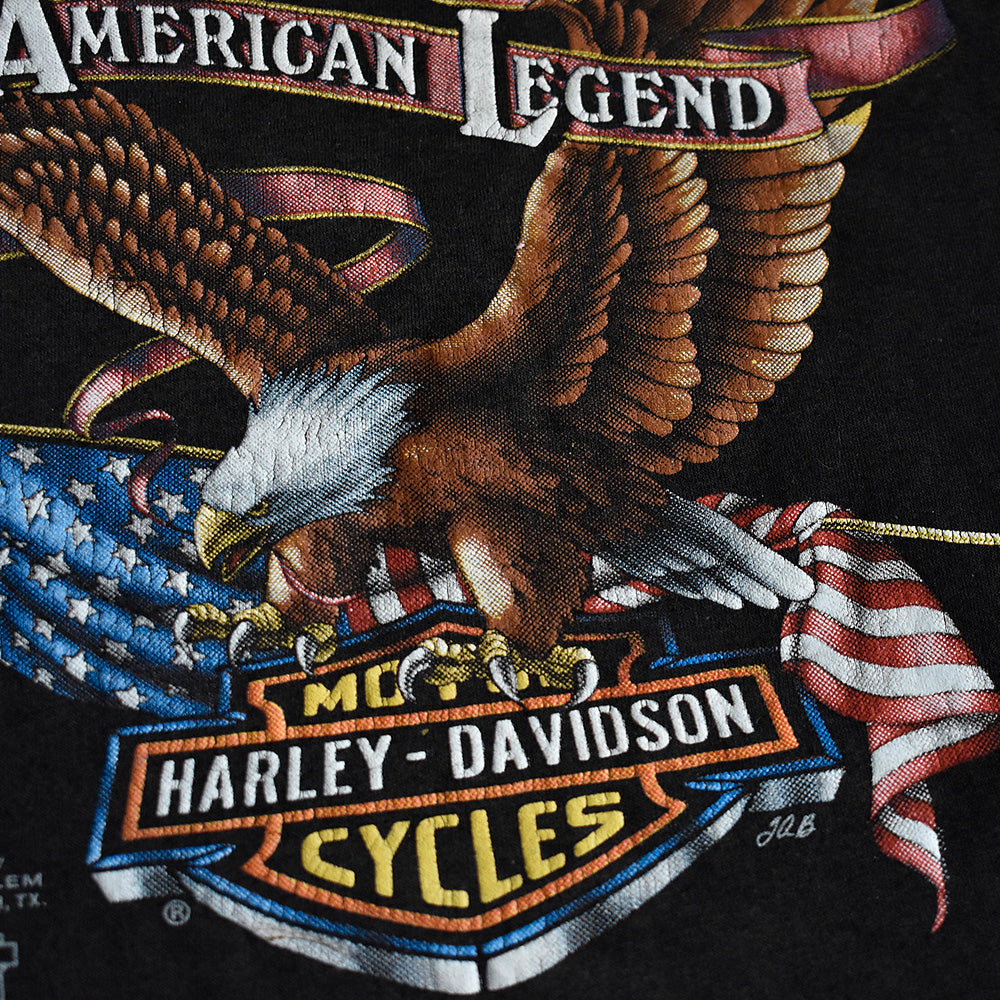 80's 3D EMBLEM “Harley-Davidson” Tシャツ USA製 250719H