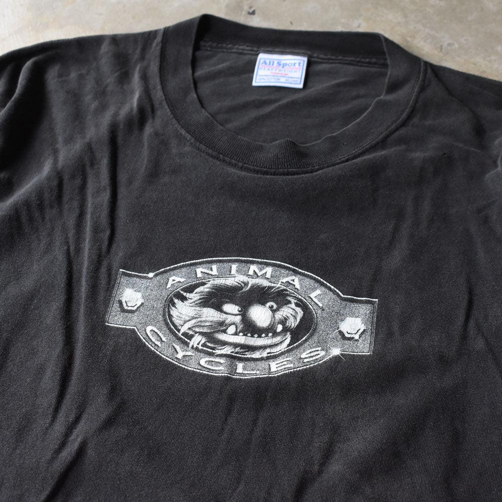 Y2K Muppet show “ANIMAL CYCLES” キャラクター バイク Tシャツ 250923H