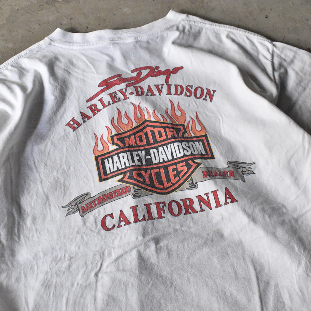 Y2K Harley-Davidson “San Diego” イーグル ポケット Tシャツ USA製 240527