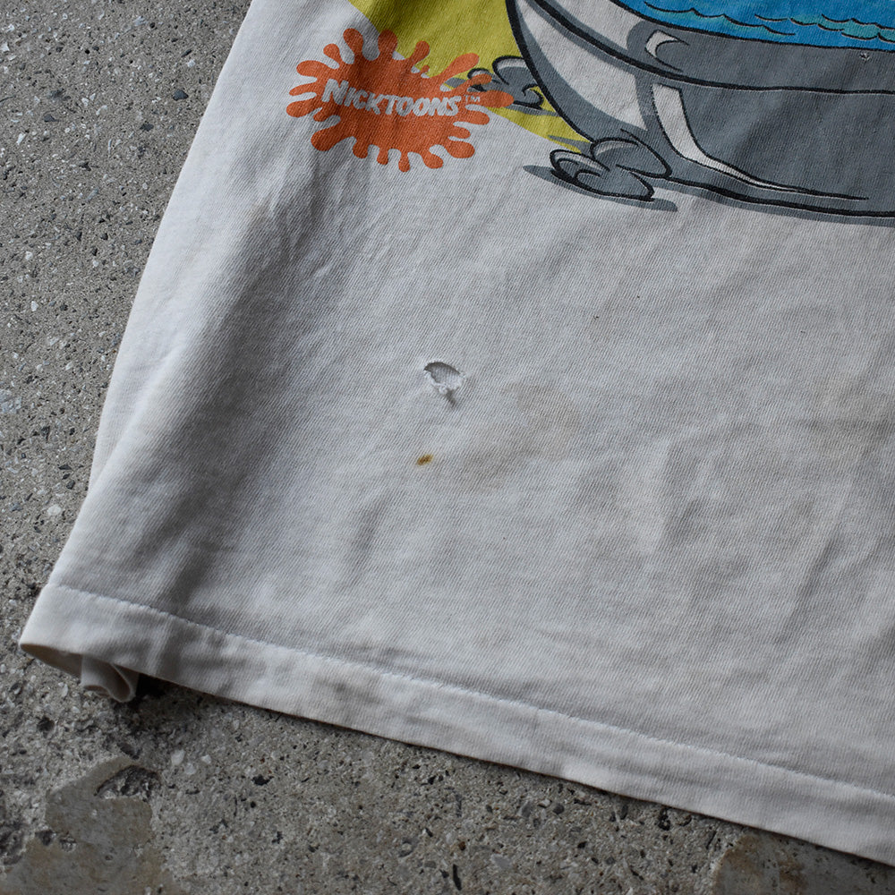 90’s ボロ！ “The Ren and Stimpy Show“ 海外アニメ キャラ Tシャツ USA製 250828H