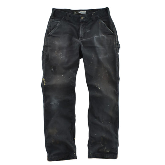 Carhartt B324 ペインターパンツ ブラック サンフェード ペンキ跡 ボロ 32×32