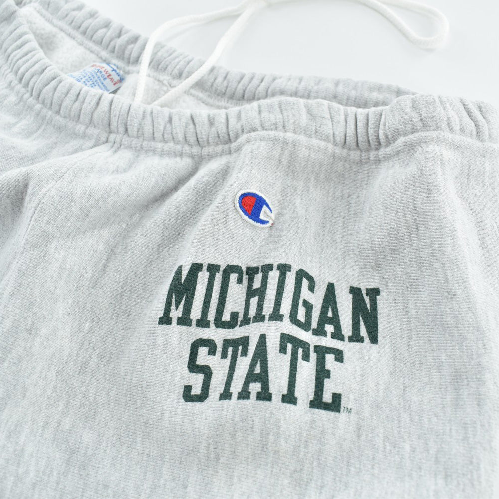 90's Champion Reverse Weave 刺繍タグ "MICHIGAN STATE" スウェットパンツ USA製 260925H