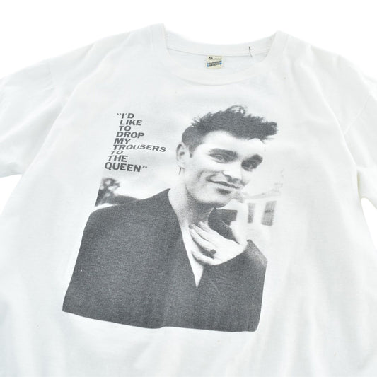 80's THE SMITHS "I'd Like to Drop My Trousers to the Queen" Morrisseyフォト ロックTシャツ Couleurshirt掲載 260630H