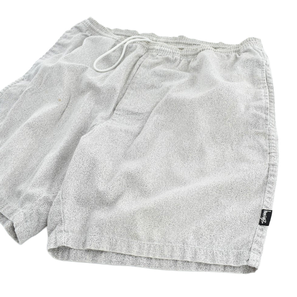 90's Stussy 黒タグ 総柄 イージーショーツ 2600710H