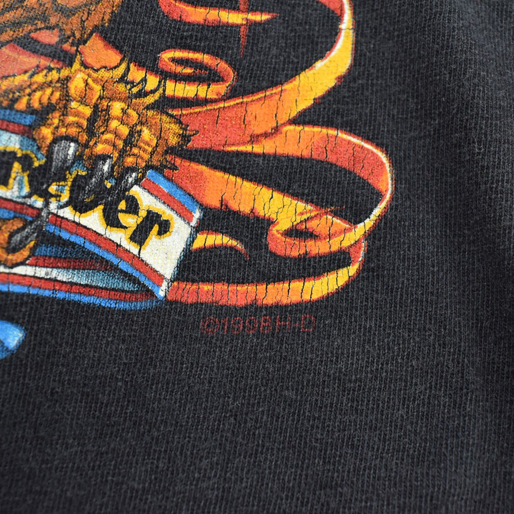90's HARLEY-DAVIDSON "Legends Are Forever" イーグル バイカーTシャツ USA製 260814H