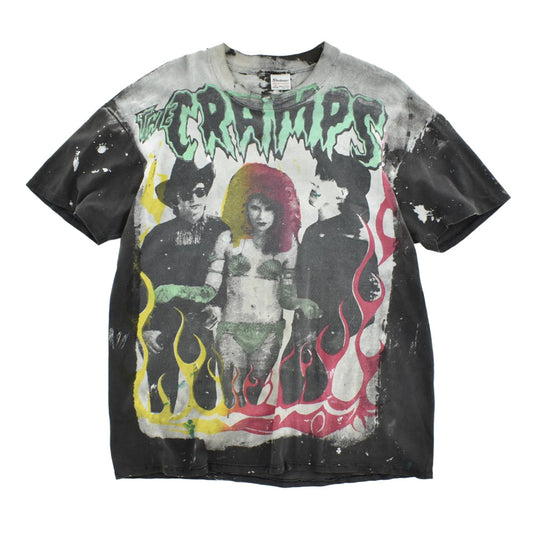 90's Mosquitohead The Cramps 総柄 サイコビリー ロックTシャツ 260724H