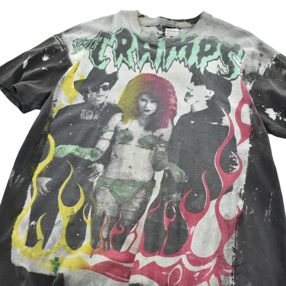 90's Mosquitohead The Cramps 総柄 サイコビリー ロックTシャツ 260724H