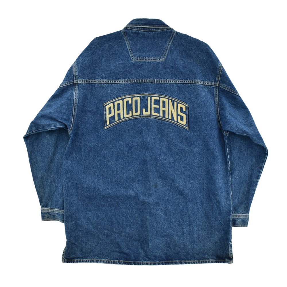 90's PACO JEANS メタルプレート デニム シャツジャケット 260508H
