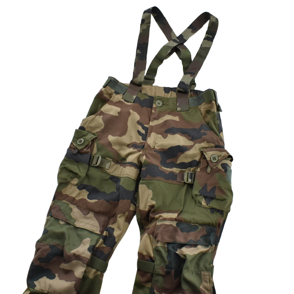 Y2K FRENCH ARMY CCE迷彩 コンバットパンツ サスペンダー付き 260901H