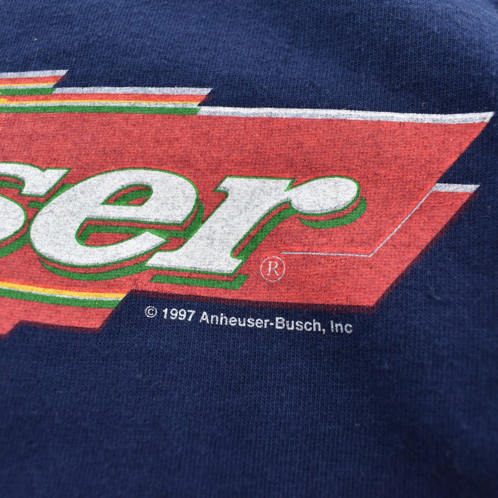90's BUDWEISER "Your Mother's an Iguana" カメレオン ノベルティTシャツ 260619H