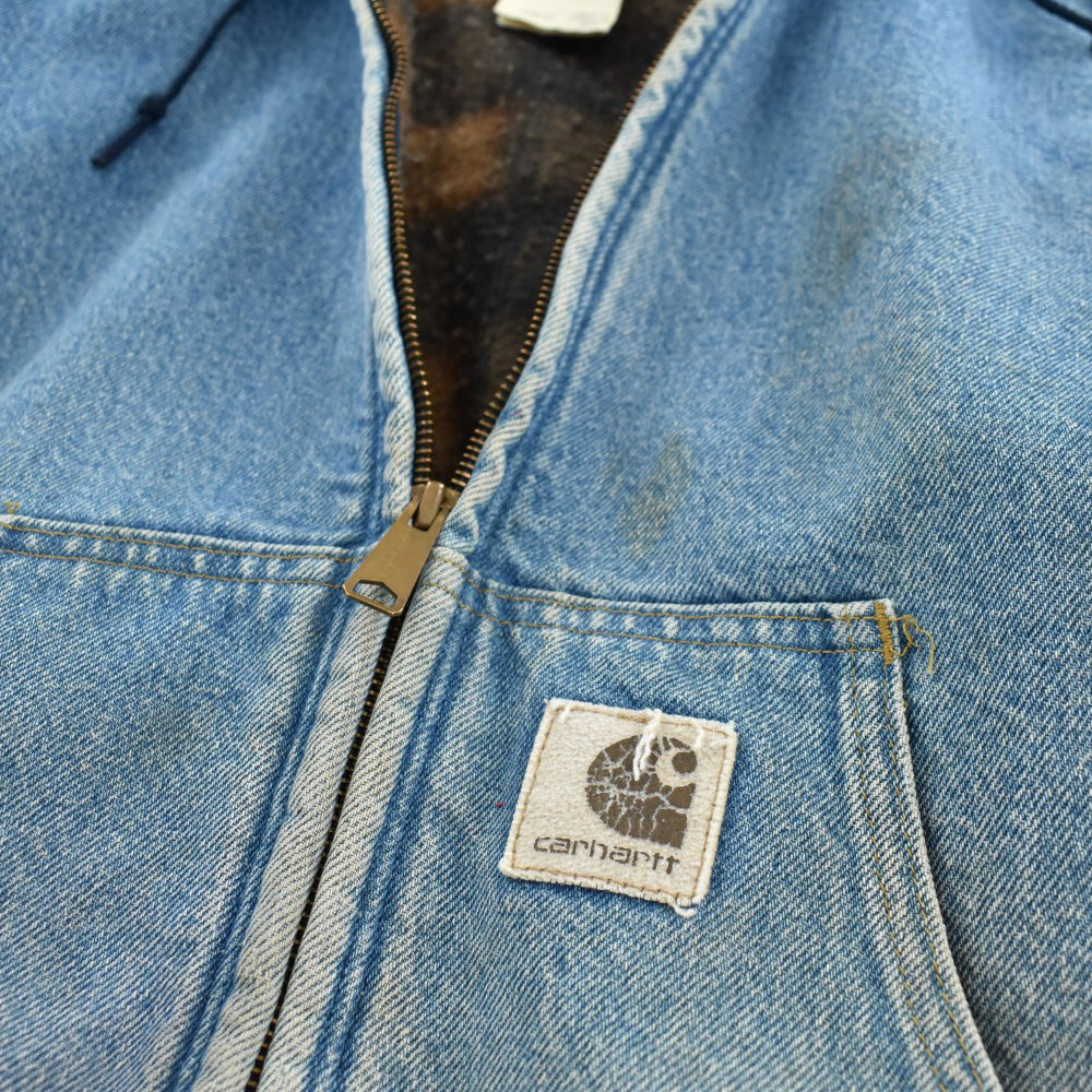 Y2K Carhartt チェックライナー デニム アクティブジャケット 260807