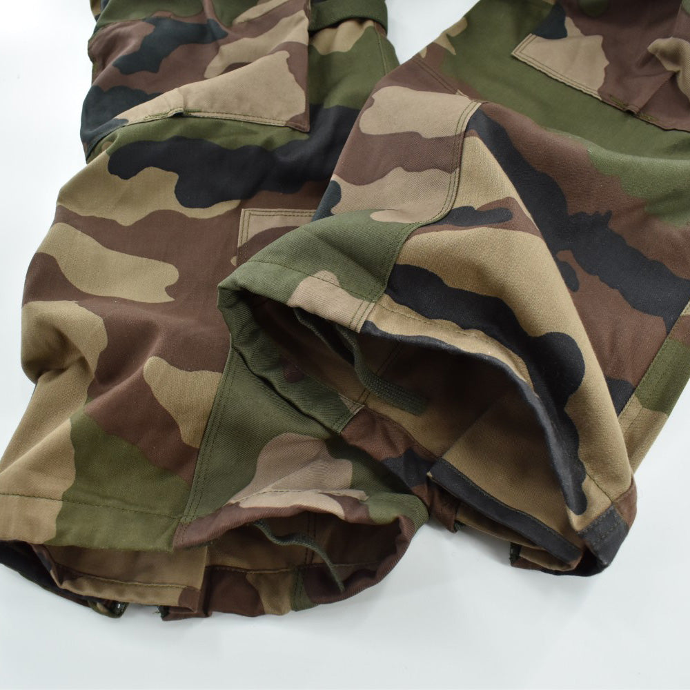 Y2K FRENCH ARMY CCE迷彩 コンバットパンツ サスペンダー付き 260901H