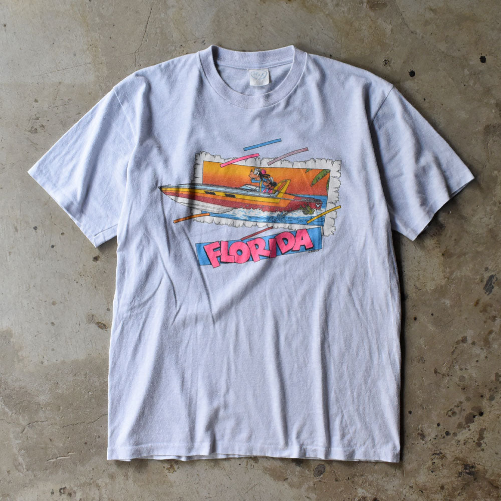 80’s Disney “Florida Mickey＆goofy” キャラクター Tシャツ 250905H