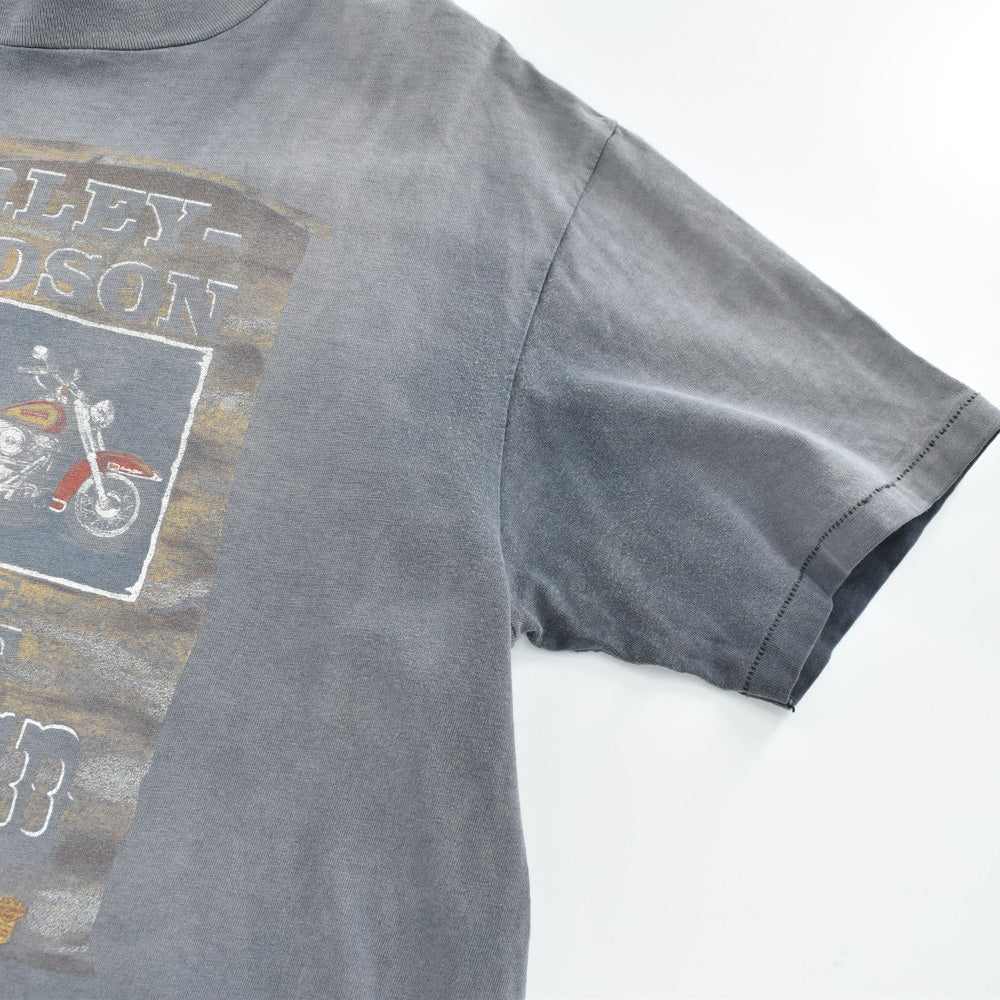 80's HARLEY-DAVIDSON "No.1 On The Most Wanted"  鬼フェード ハーレーT 260623H