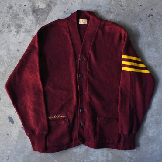 50’s Detroit Knitting Mills レタードカーディガン 251209H