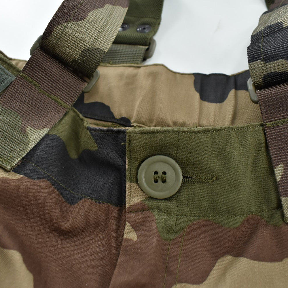 Y2K FRENCH ARMY CCE迷彩 コンバットパンツ サスペンダー付き 260901H