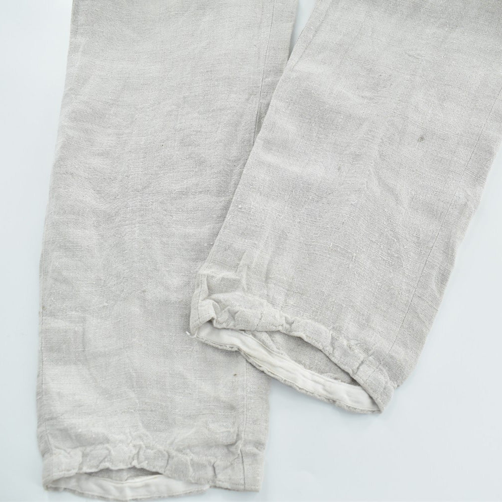 1920's~ Antique French Linen Trousers リネン ワークパンツ 260428H