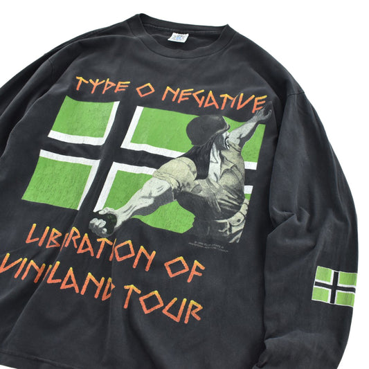 90's Type O Negative "Liberation of Vinnland Tour" ゴシックメタル ロンT 260717HFK2