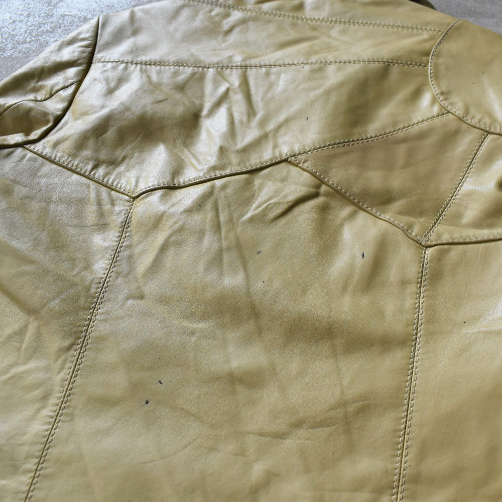 70’s East West “Smoke” パロディ レザージャケット ウルグアイ製 251118H