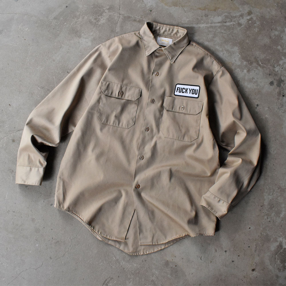 70’s Powr House “F*CK YOU" パッチ ワークシャツ 251021H