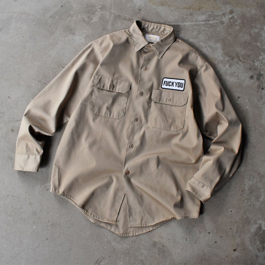 70’s Powr House “F*CK YOU" パッチ ワークシャツ 251021H