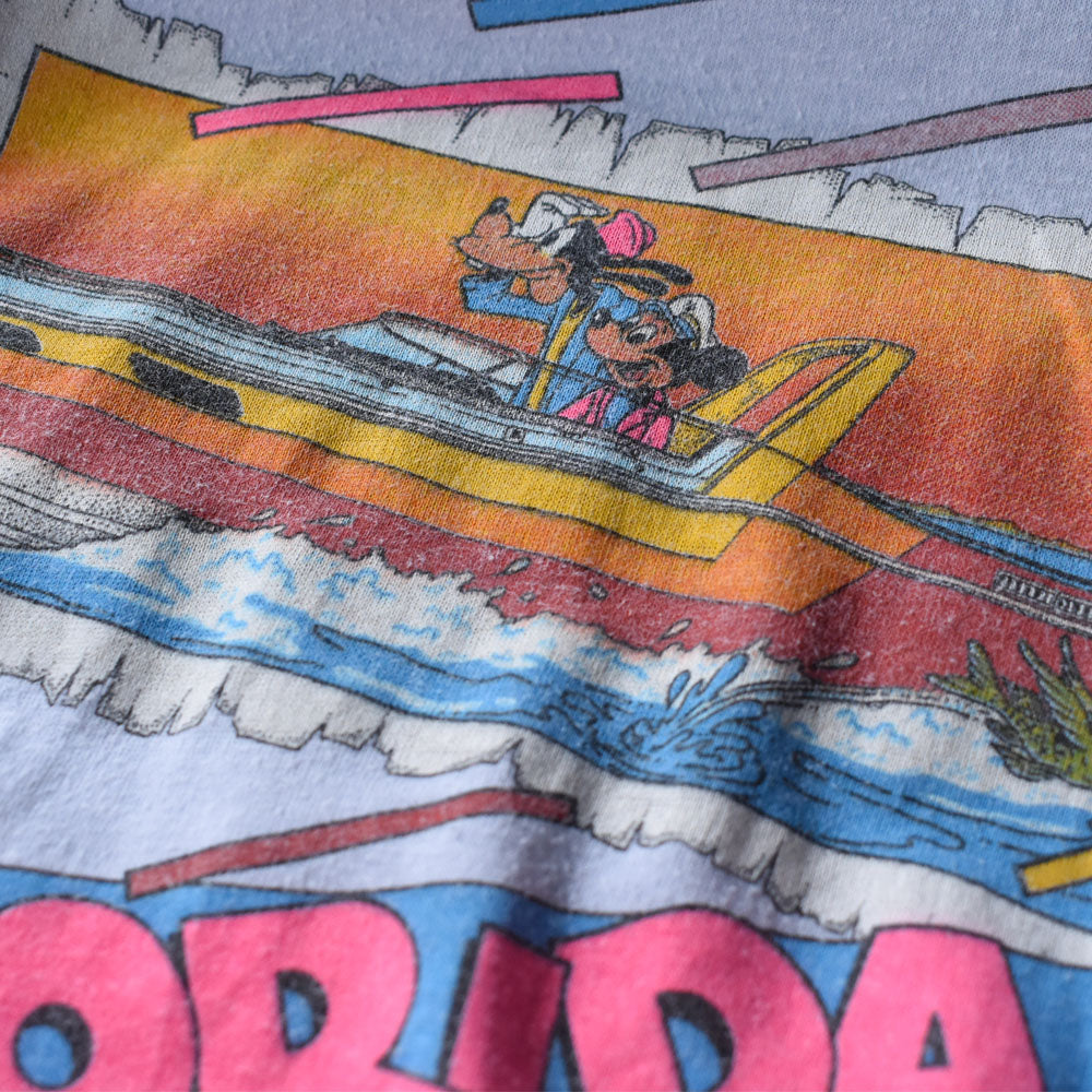 80’s Disney “Florida Mickey＆goofy” キャラクター Tシャツ 250905H