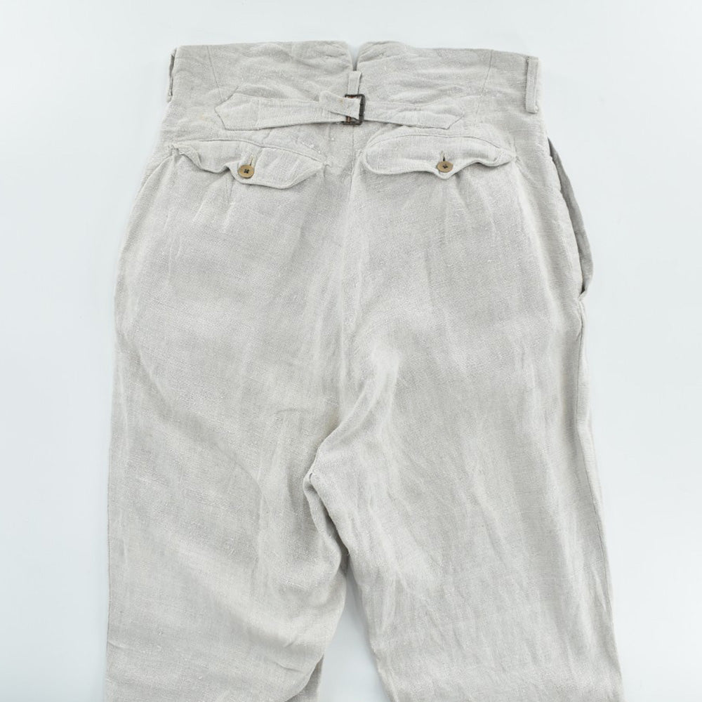 1920's~ Antique French Linen Trousers リネン ワークパンツ 260428H