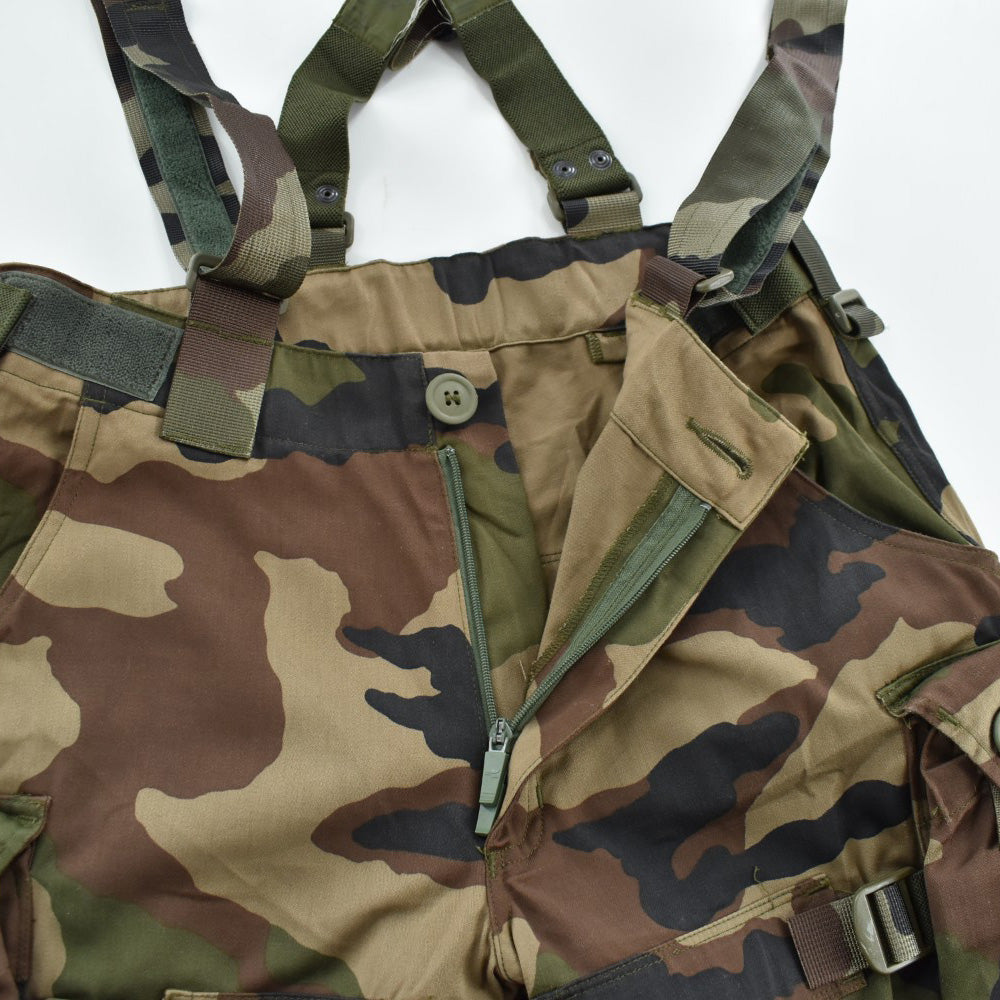 Y2K FRENCH ARMY CCE迷彩 コンバットパンツ サスペンダー付き 260901H