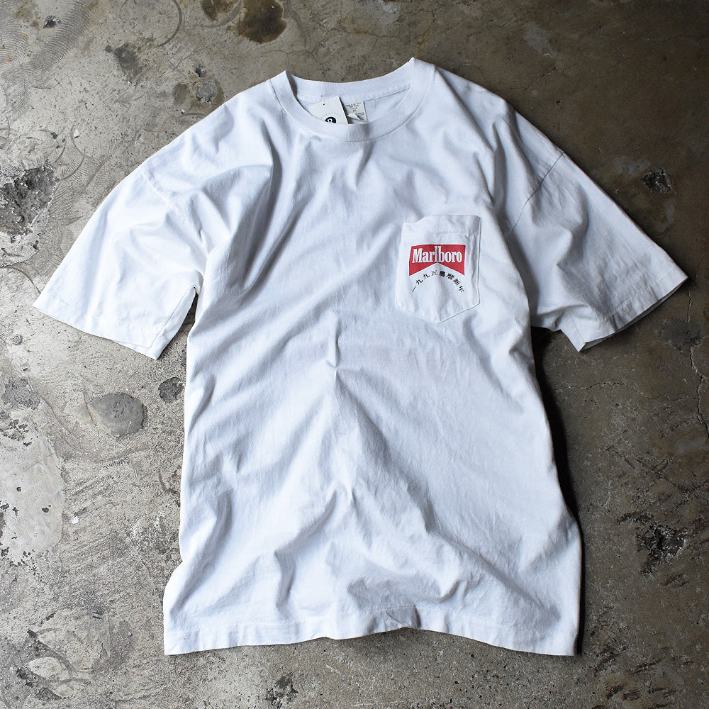 90's Marlboro “一九九五農曆新年” ポケットTシャツ USA製 240510H
