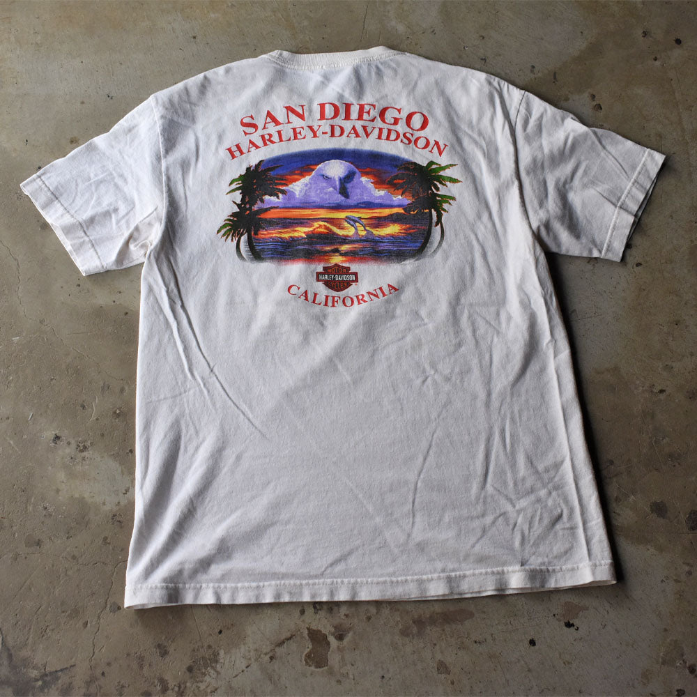 Y2K Harley-Davidson “SAN DIEGO” 両面プリント Tシャツ USA製 240627