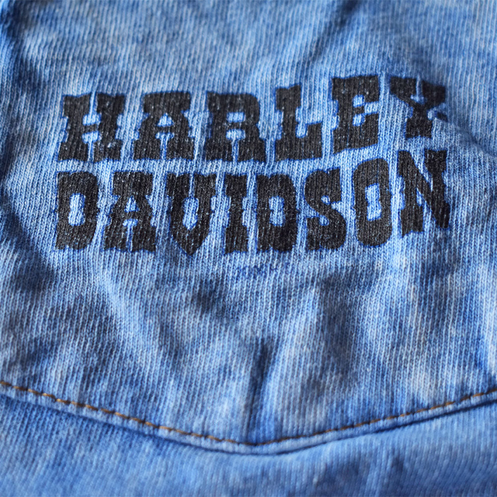 Y2K　Harley-Davidson/ハーレー・ダビッドソン 両面プリント ポケット付き Tシャツ　230901