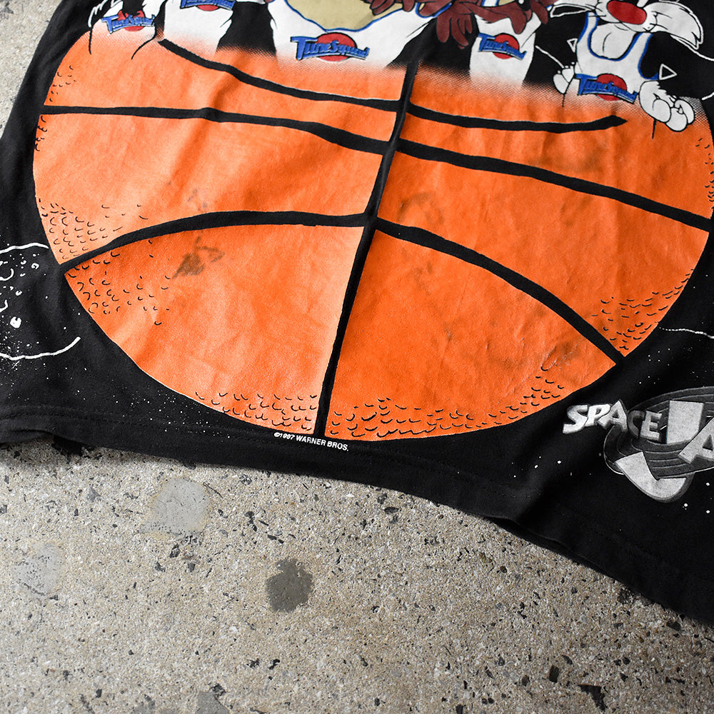 90's AOP！ “SPACE JAM“ Looney Tunes Tシャツ 250604H