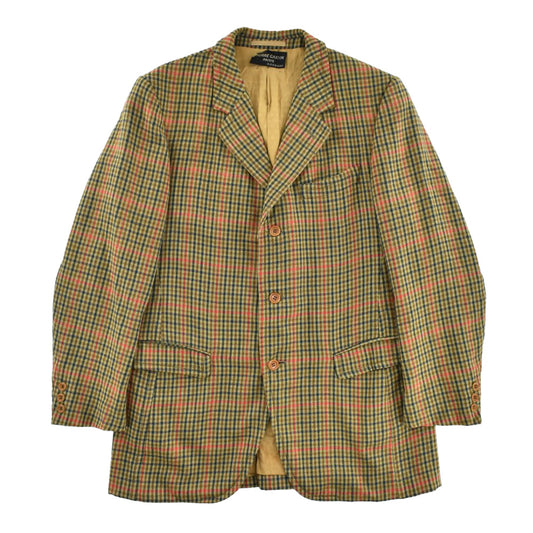 70's PIERRE CARDIN PARIS チェックテーラードジャケット 260303H
