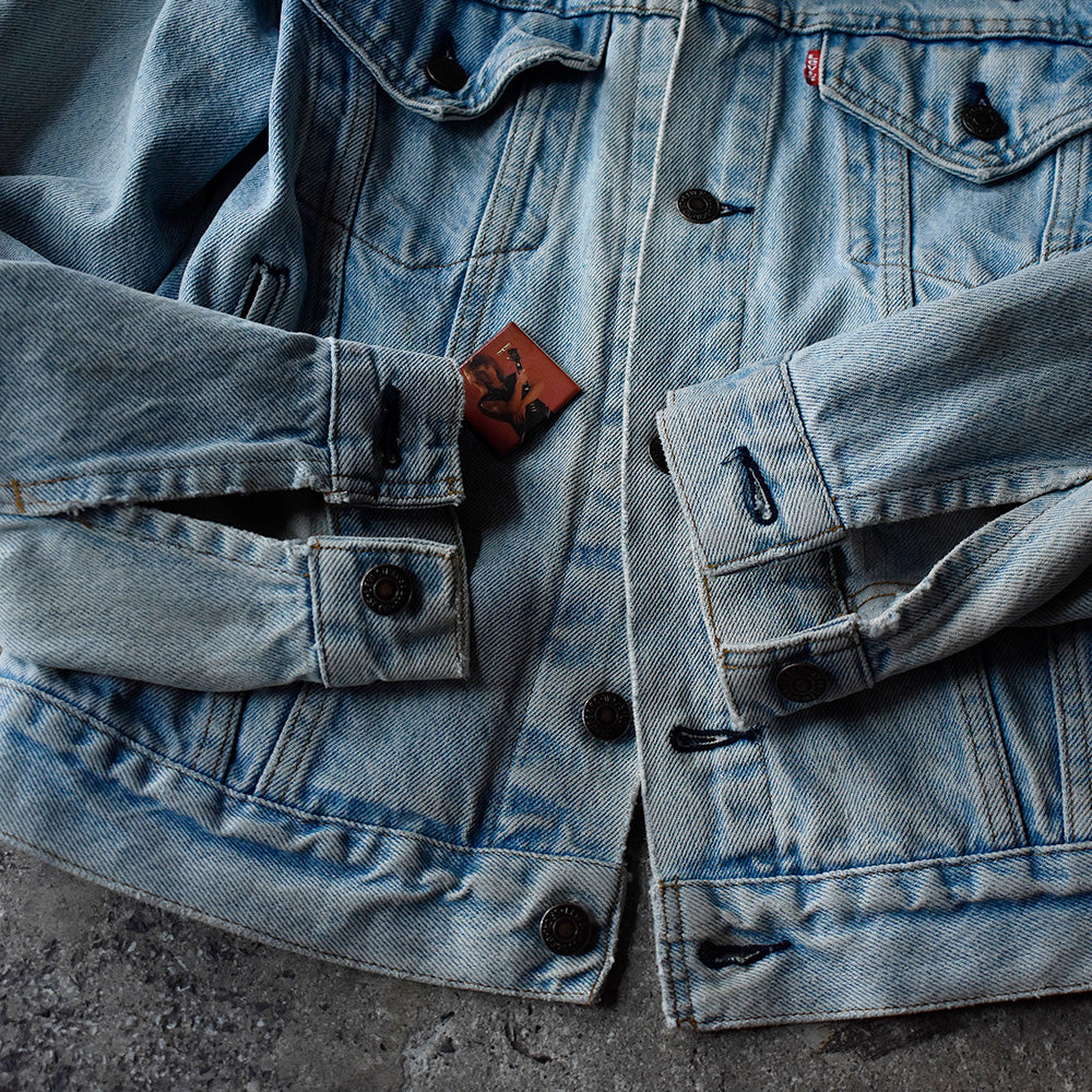 90's Levi's ワッペンカスタム！ “ロック“ デニムジャケット USA製 250731H