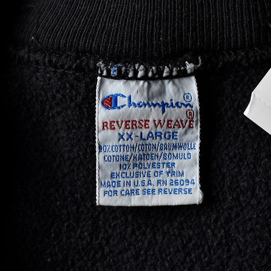 90's Champion スクリプトロゴ 2トーン刺繍 リバースウィーブ スウェット USA製 240208H