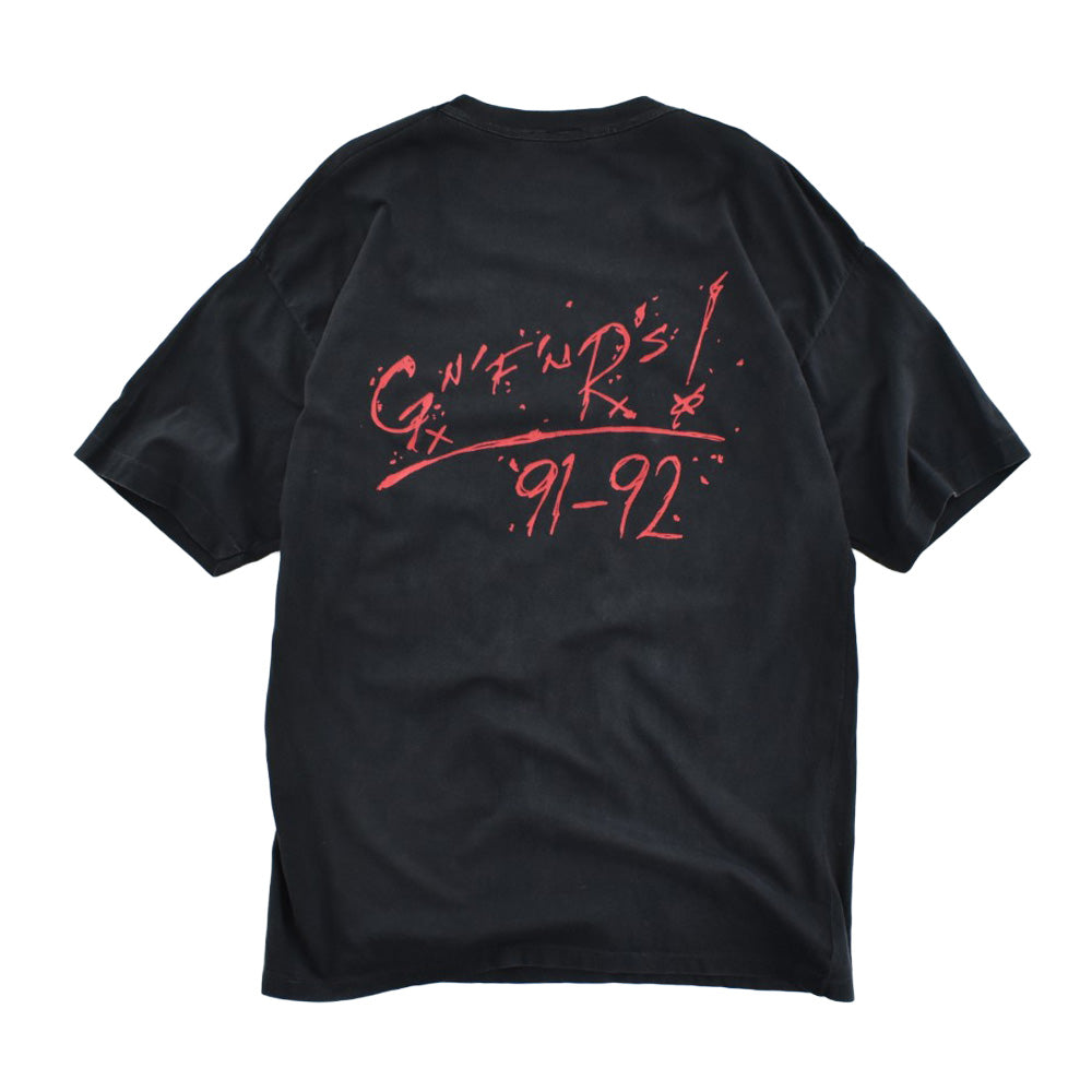 90's GUNS N' ROSES 星条旗 スカル ハードロックTシャツ 260818H