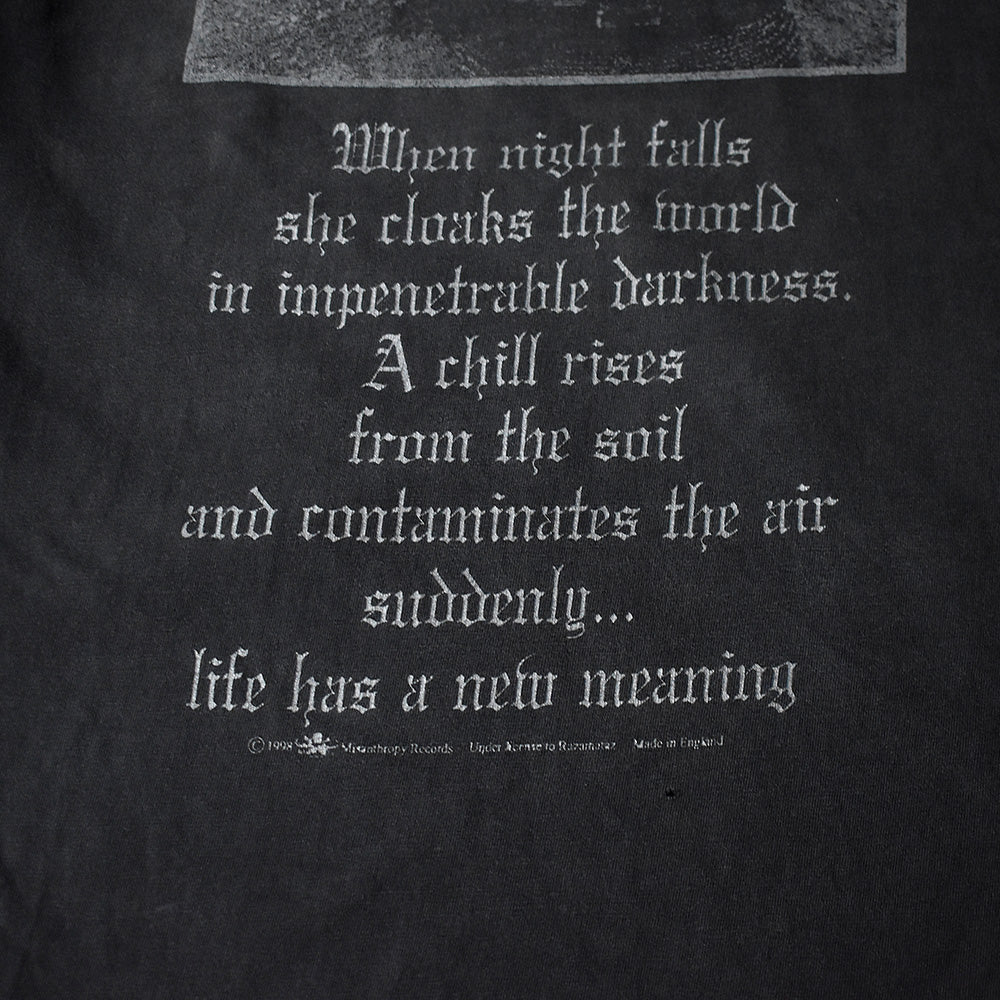 90's Burzum “Dunkelheit/Burzum” ロングスリーブTシャツ 250614HTJ3