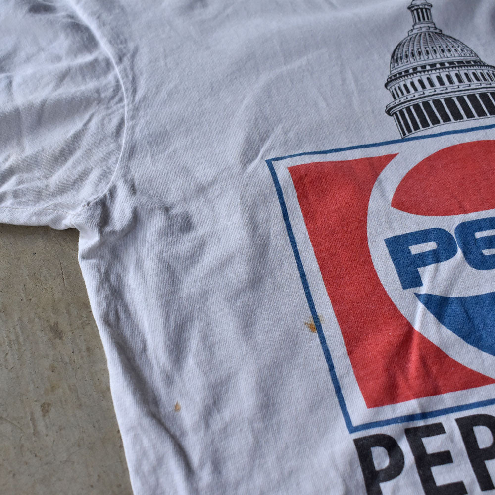 90’s PEPSI-COLA 企業系 ロゴプリント Tシャツ USA製 240530