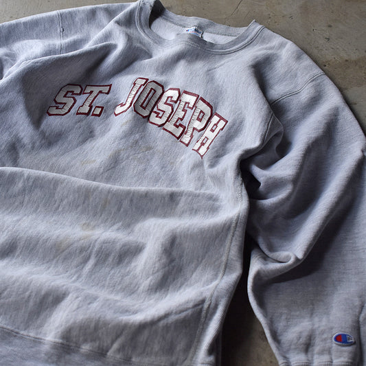 80's Champion/チャンピオン "ST.JOSEPH" カレッジプリント RWスウェット USA製 230531