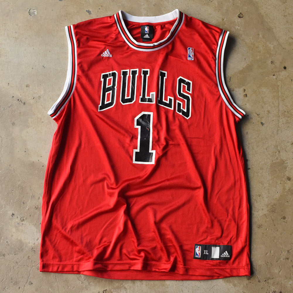 adidas “NBA Chicago Bulls / Rose #1“ バスケ ゲームシャツ 240709