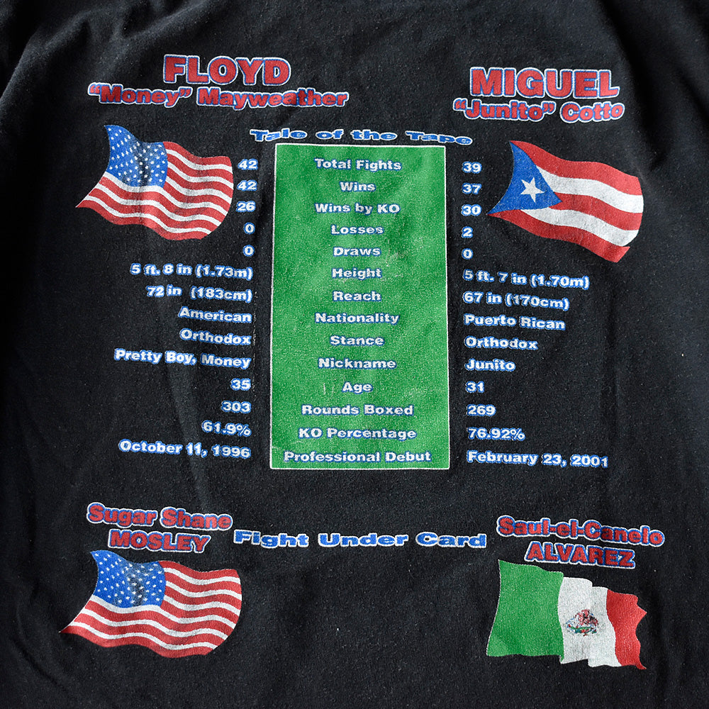 WBA “Floyd Mayweather VS Miguel Cotto“ Tシャツ 250621H