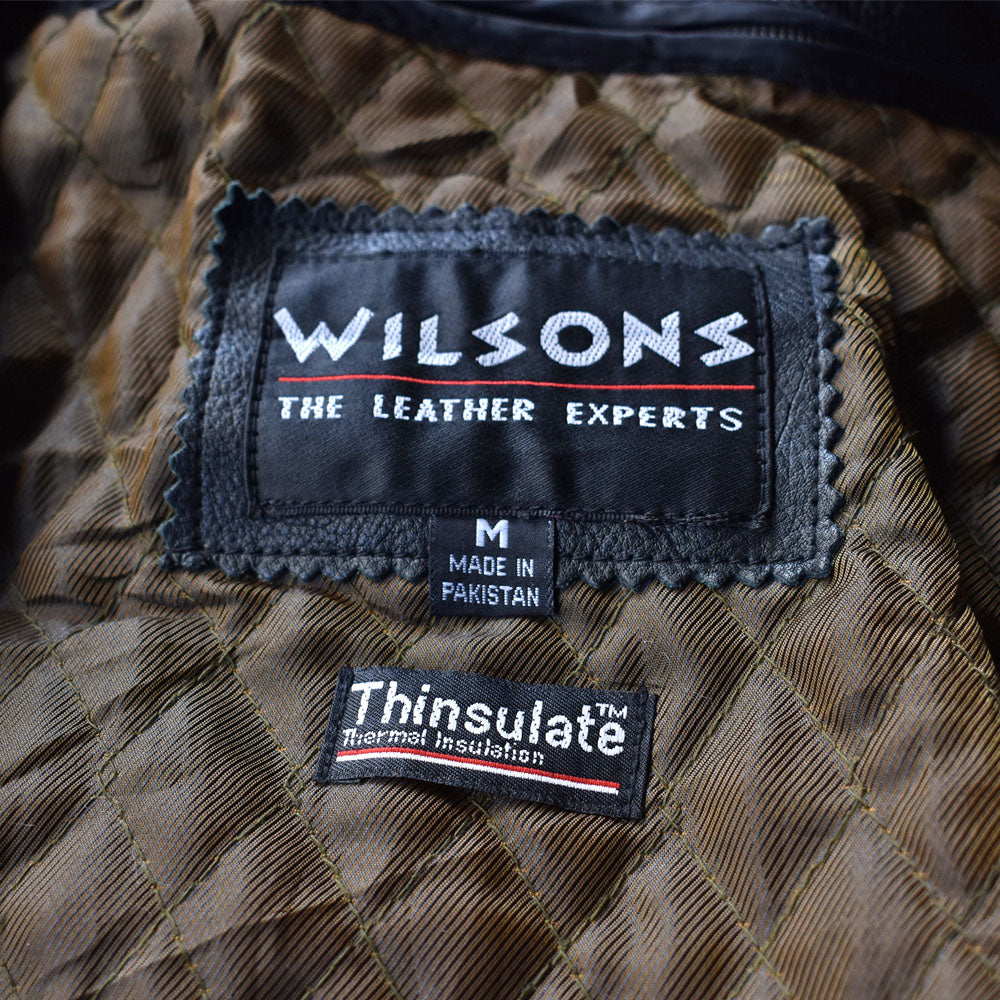 90-00’s WILLSONS 裏地付き レザージャケット カーコート 240115